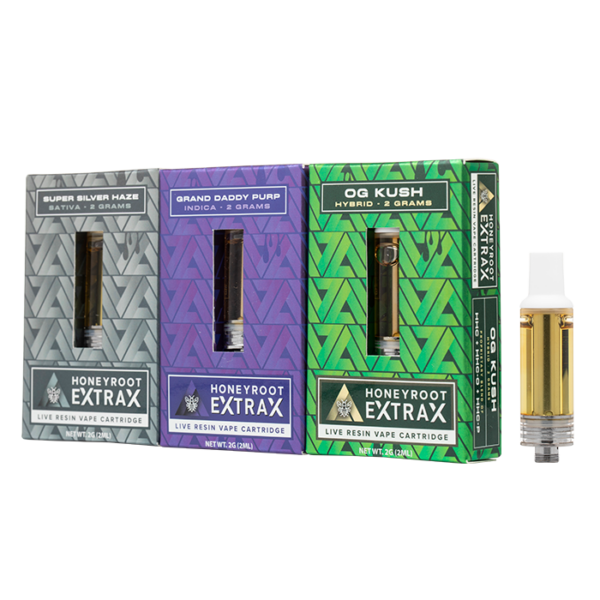 Honeyroot X Extrax Live Resin 2G Cart | Deep Six CBD